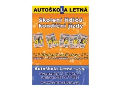 Fotografie autoškoly Autoškola Letná s.r.o. v Praze (2)